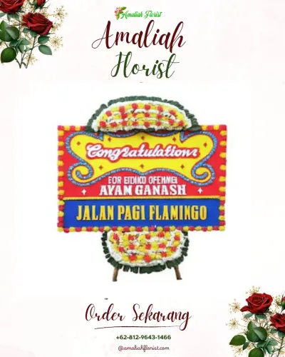 Bunga Papan Congratulation di Gunung Picung